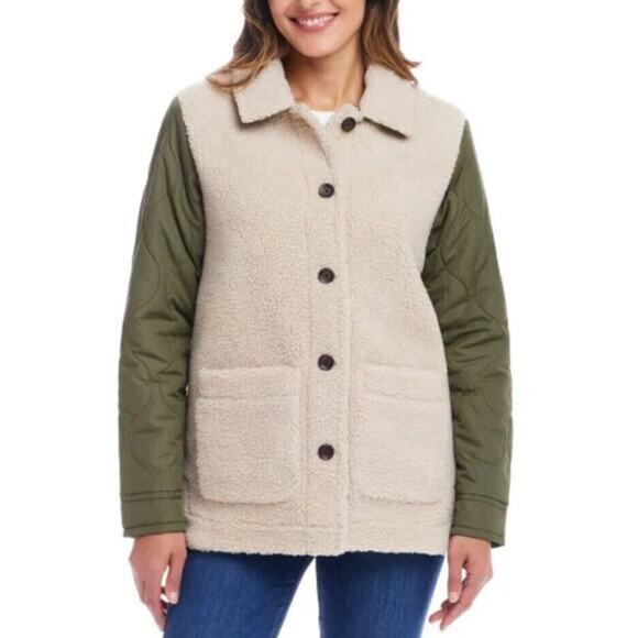 Weatherproof Vintage‎ Ladies' Quilted Mixed Media Jacket, XL / New - Picture 1 of 3